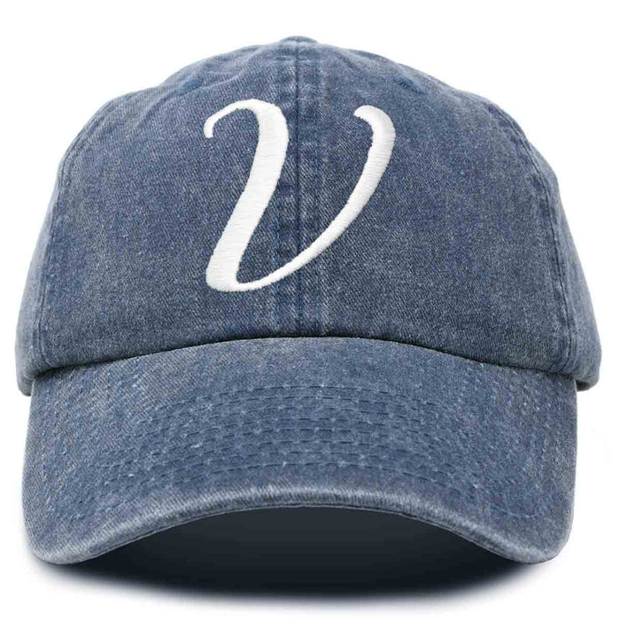 Dalix Initial Letter V Hat