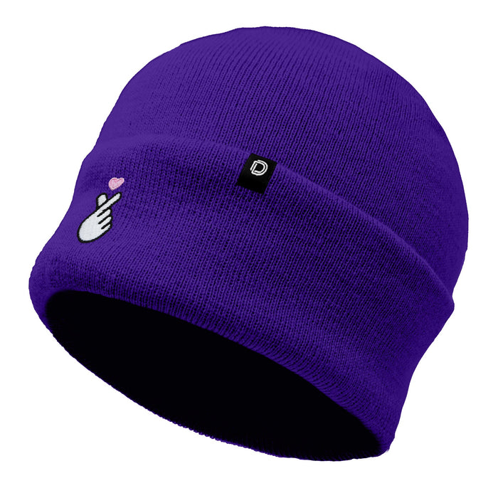 Dalix Snap Heart Beanie