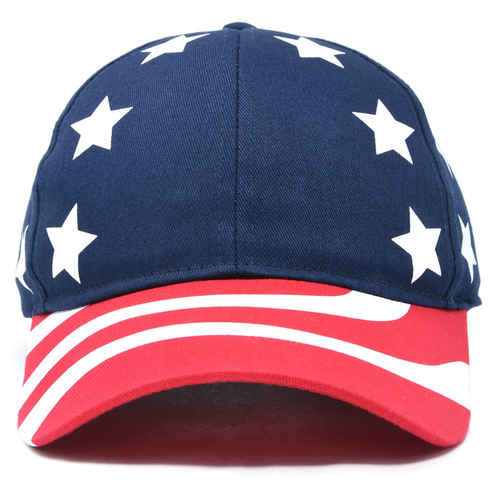 DALIX USA Stars and Stripes Cap American Patriotic Hat