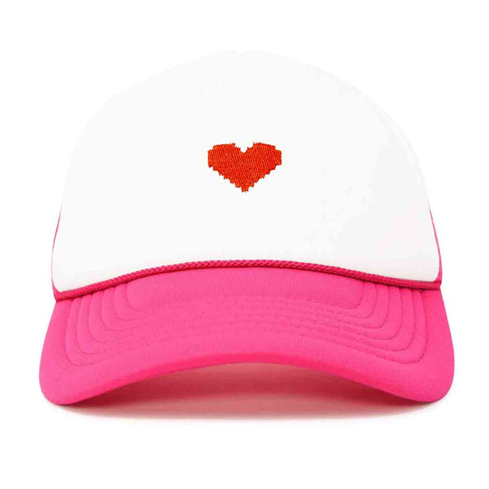Dalix Pixel Heart Trucker Hat