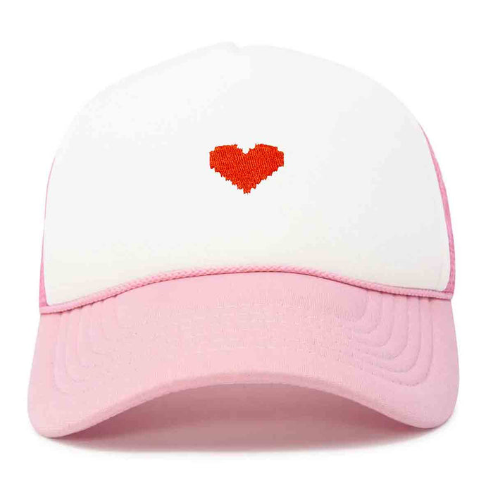 Dalix Pixel Heart Trucker Hat