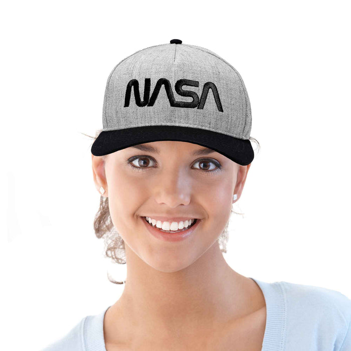 Dalix NASA Worm Snapback Hat
