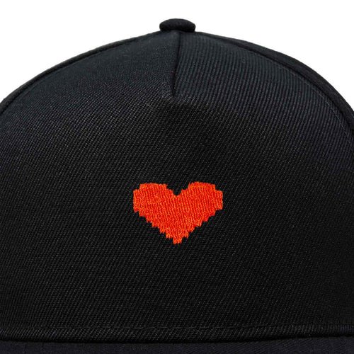 Dalix Pixel Heart Snapback Hat