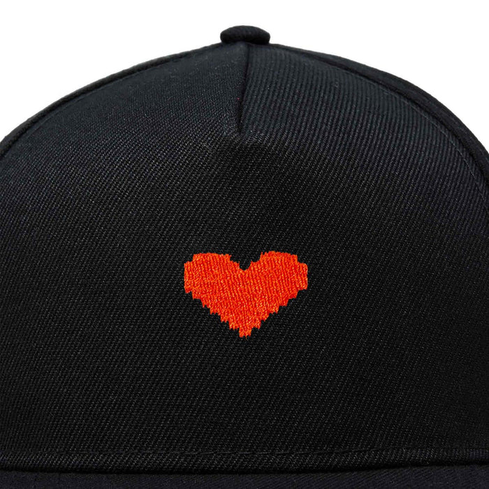 Dalix Pixel Heart Snapback Hat