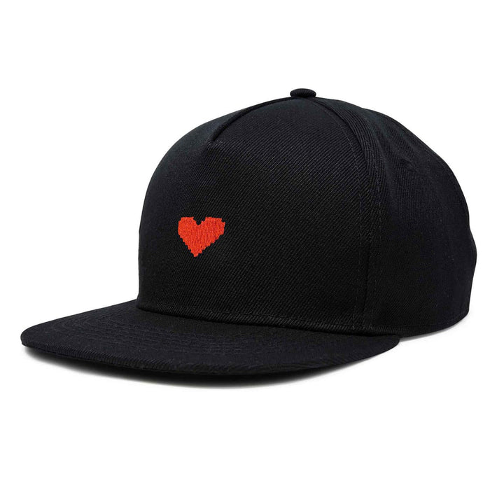 Dalix Pixel Heart Snapback Hat