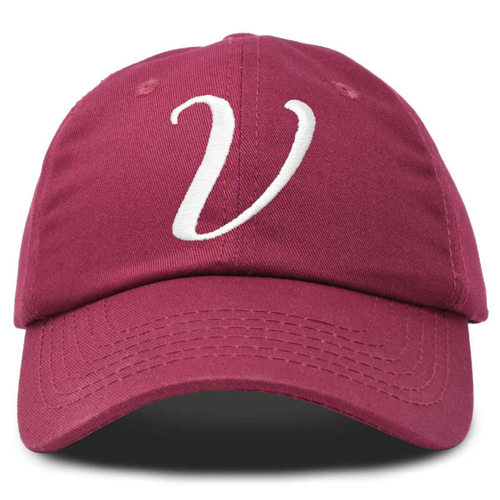 Dalix Initial Letter V Hat
