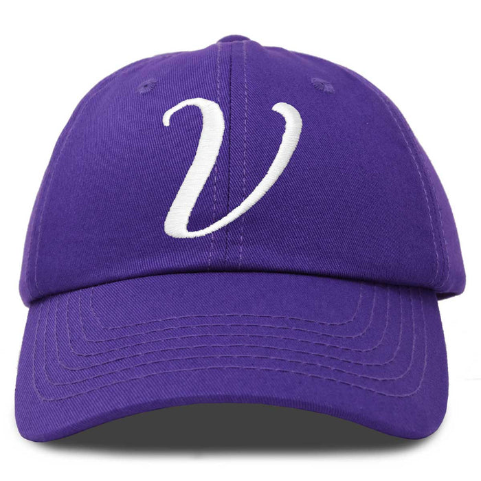 Dalix Initial Letter V Hat