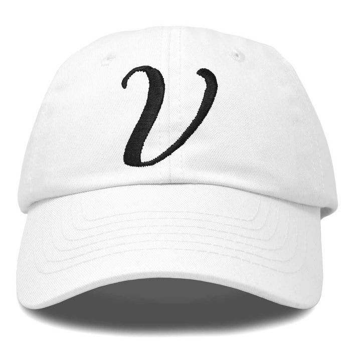 Dalix Initial Letter V Hat