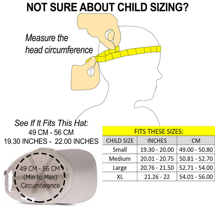 Dalix Youth Baseball Cap 100% Cotton