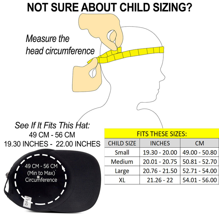 Dalix Youth Baseball Cap 100% Cotton