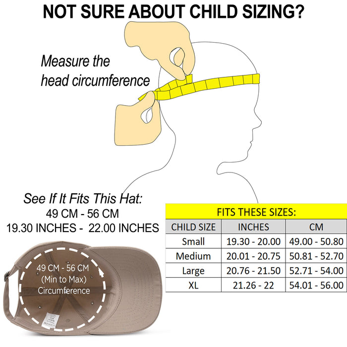 Dalix Youth Baseball Cap 100% Cotton