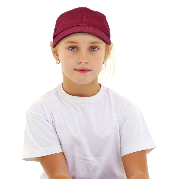 Dalix Youth Baseball Cap 100% Cotton