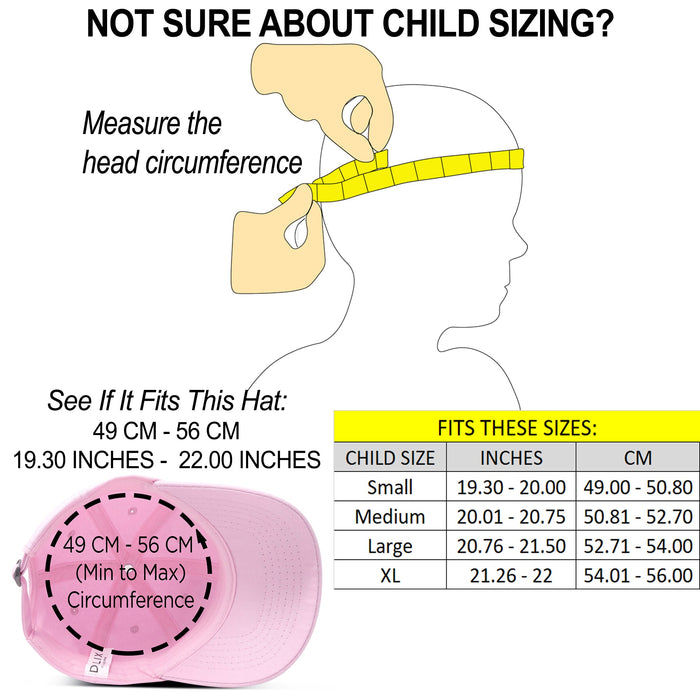 Dalix Youth Baseball Cap 100% Cotton