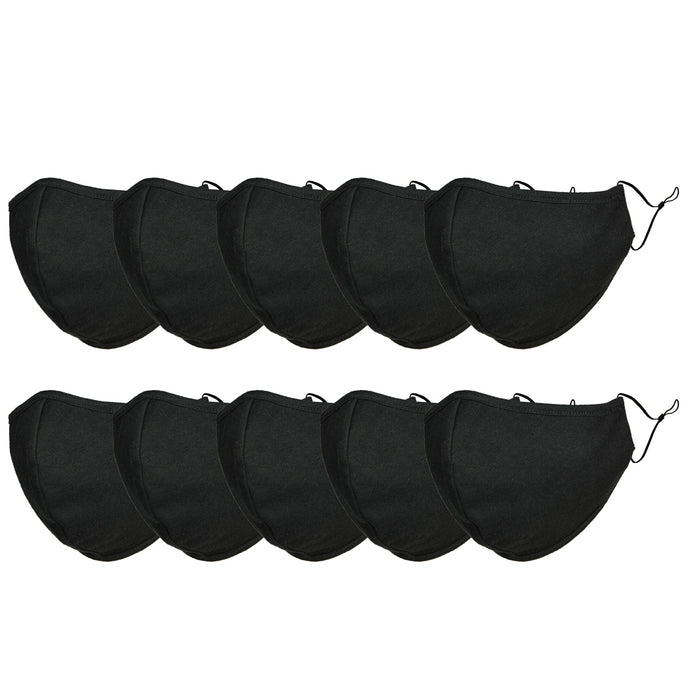 DALIX Kids Cotton Face Mask Reuseable Washable Made in USA - XXS-XS Size 10 Pack