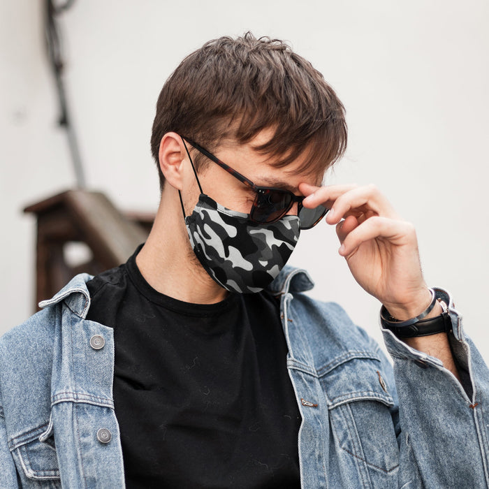 Dalix  Camo Cloth Face Mask Adjustable Nose Piece Reuseable Washable Made in USA