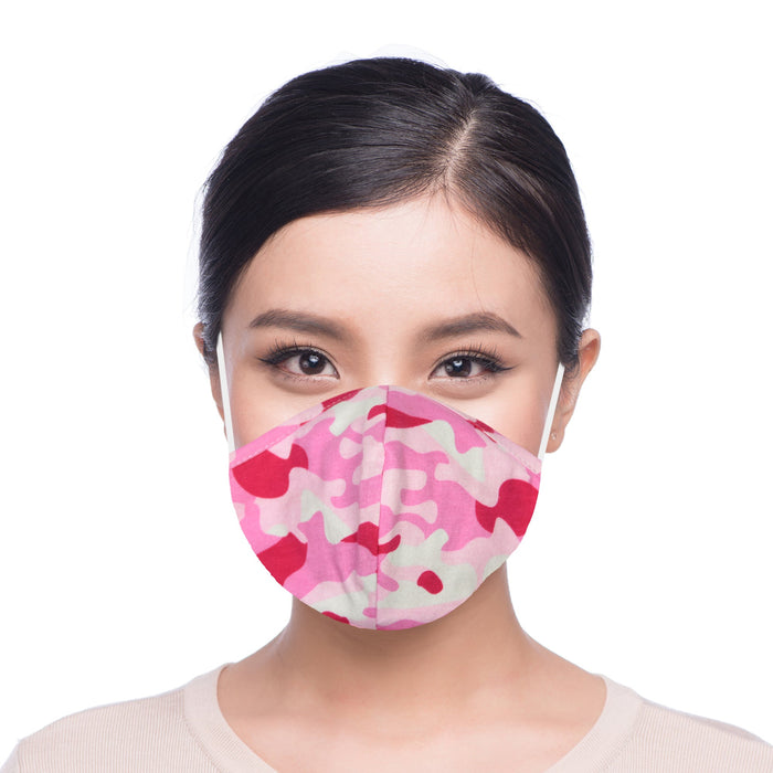 Dalix  Camo Cloth Face Mask Adjustable Nose Piece Reuseable Washable Made in USA