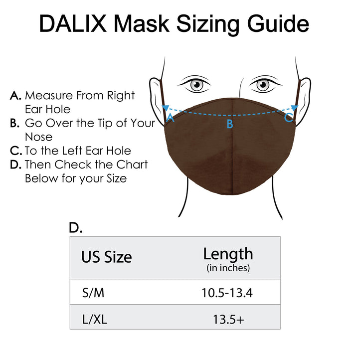 Dalix Skin Tone Cloth Face Mask 3 Layer Filter Pocket Nose Piece