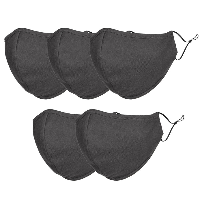 Dalix Kids Cotton Face Mask Reuseable Washable Made in USA - XXS-XS Size 5 Pack