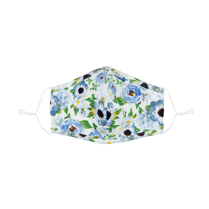 Dalix Youth Floral Cloth Face Mask Reuseable Washable Made in USA - XXS-XS Size