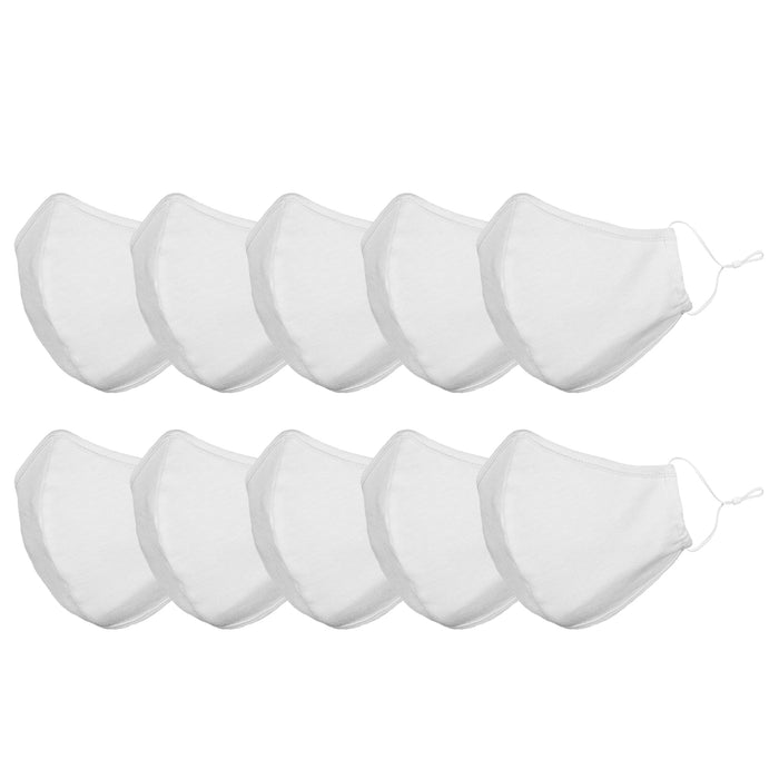 DALIX Kids Cotton Face Mask Reuseable Washable Made in USA - XXS-XS Size 10 Pack