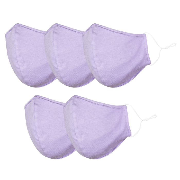 Dalix Kids Cotton Face Mask Reuseable Washable Made in USA - XXS-XS Size 5 Pack