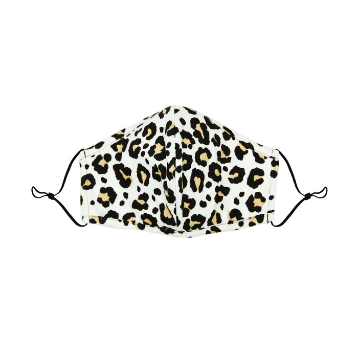 Dalix Youth Leopard Cloth Face Mask Reusable Washable Made in USA - XXS-XS Size