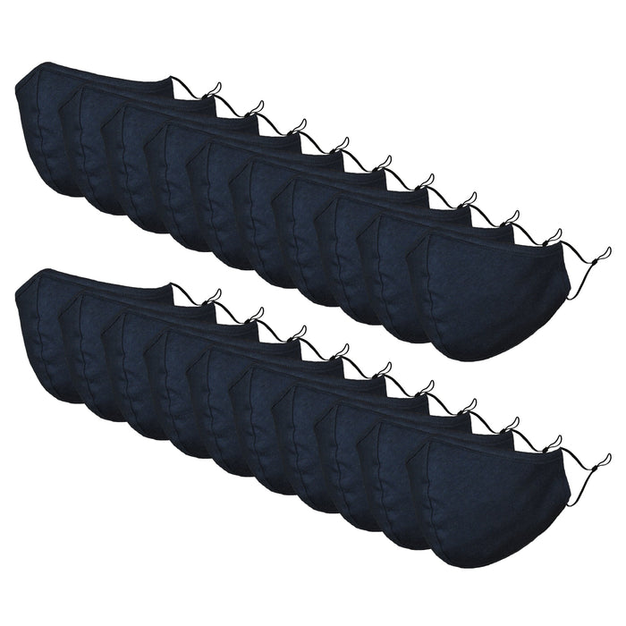 DALIX Kids Cotton Face Mask Reuseable Washable Made in USA - XXS-XS Size (20-Pack)