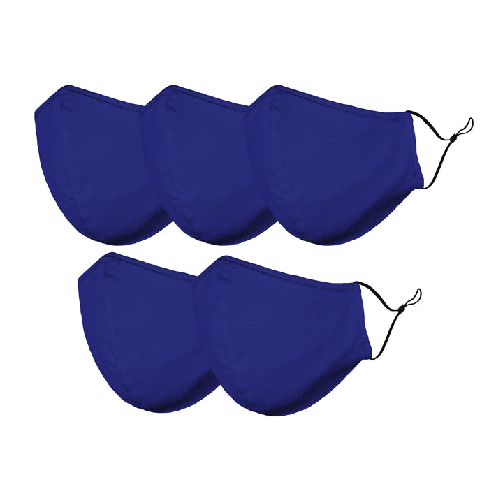 Dalix Kids Cotton Face Mask Reuseable Washable Made in USA - XXS-XS Size 5 Pack