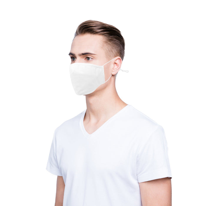 Dalix Cloth Face Mask 3 Layer Filter Pocket Adjustable Nose Ear Loops S/M with Filter