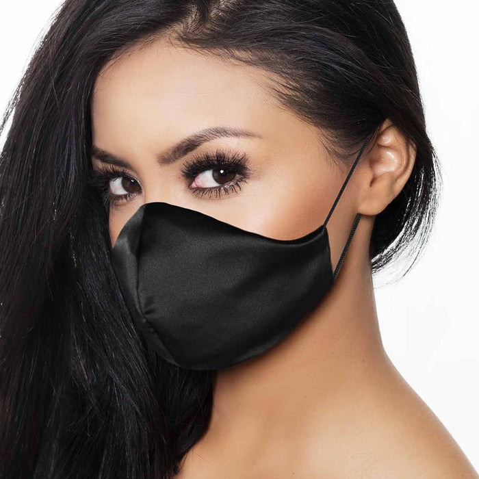 Dalix Exclusive Charmeuse Satin 3 Layer Face Mask Made in USA