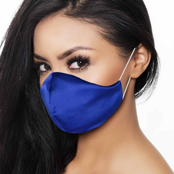 Dalix Exclusive Charmeuse Satin 3 Layer Face Mask Made in USA