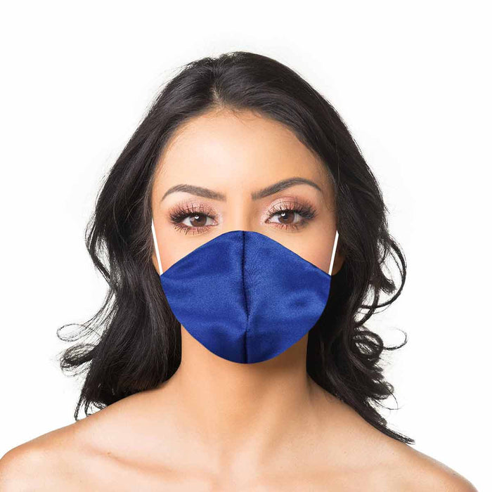 Dalix Exclusive Charmeuse Satin 3 Layer Face Mask Made in USA