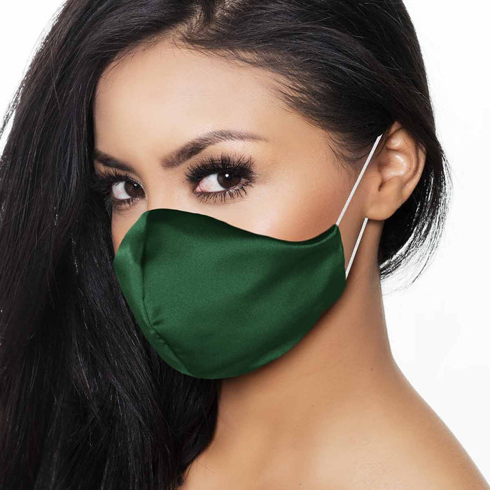 Dalix Exclusive Charmeuse Satin 3 Layer Face Mask Made in USA