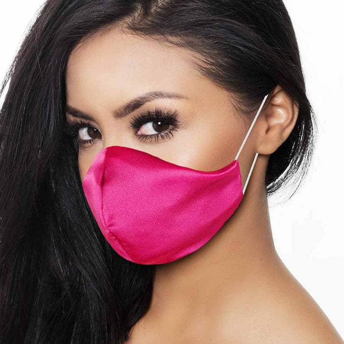 Dalix Exclusive Charmeuse Satin 3 Layer Face Mask Made in USA