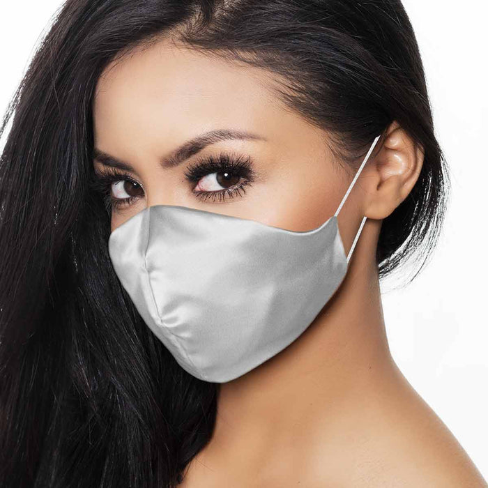Dalix Exclusive Charmeuse Satin 3 Layer Face Mask Made in USA