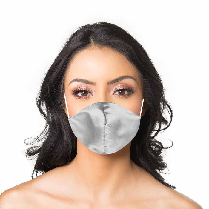 Dalix Exclusive Charmeuse Satin 3 Layer Face Mask Made in USA