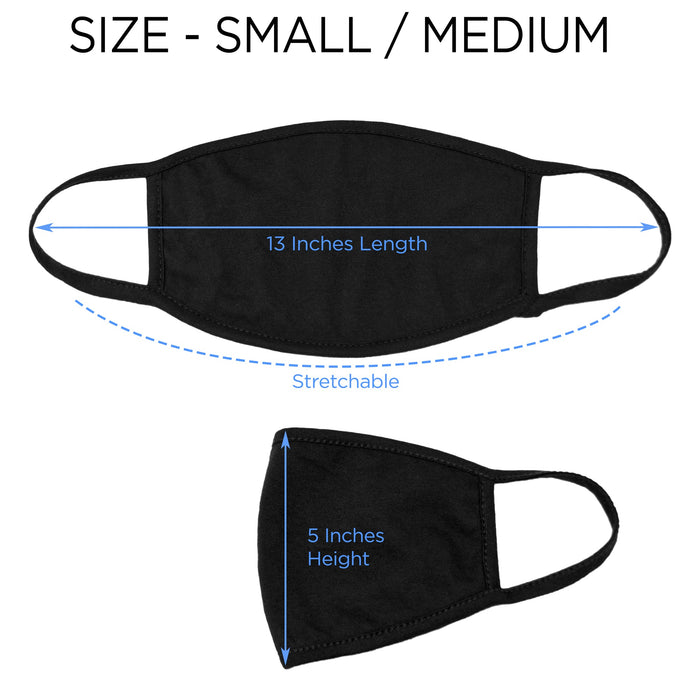 Dalix Premium Cotton Mask Reuseable Washable Made in USA (Black, White)