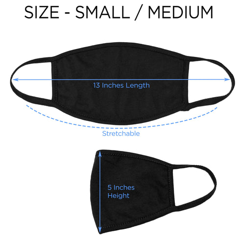 DALIX 5 Pack Premium Cotton Mask Reuseable Washable Made in USA (Black, White)