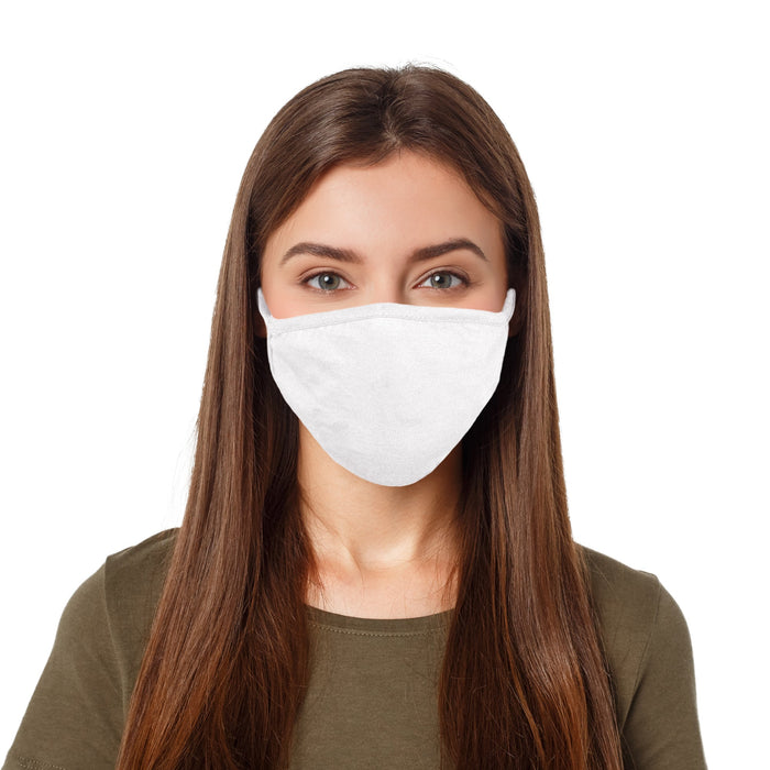 DALIX 5 Pack Premium Cotton Mask Reuseable Washable Made in USA (Black, White)