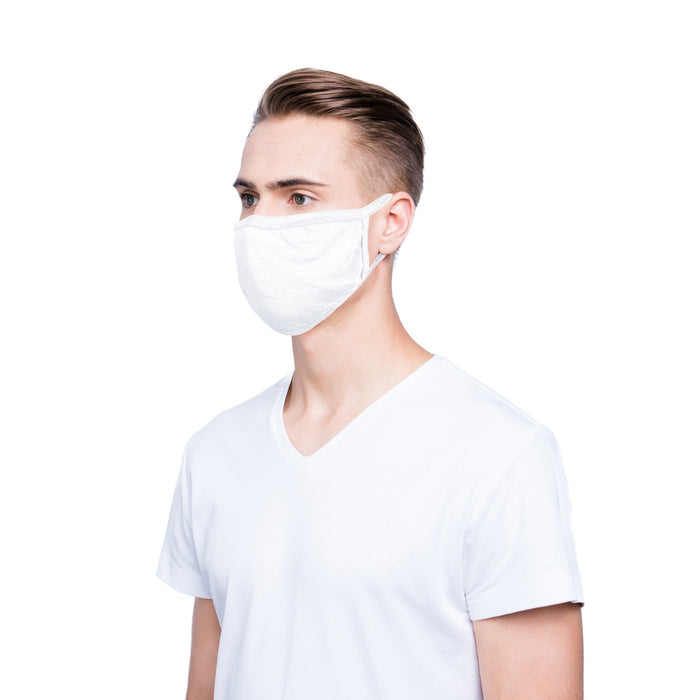 Dalix Premium Cotton Mask Reuseable Washable Made in USA (Black, White)