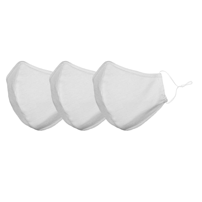 Dalix  Cloth Face Mask Reuseable Washable Made in USA - S-M , L-XL Size (3 Pack)