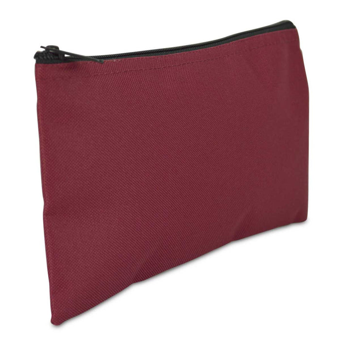 Dalix Bank Deposit Bag Money Pouch 2-Pack Qty Green Gray Navy Maroon Orange Pink Purple Red Black