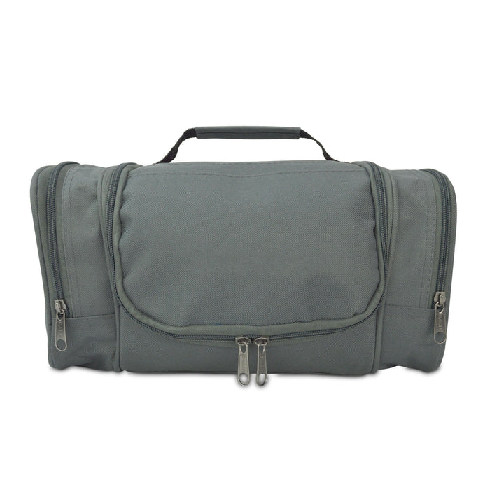 DALIX Hanging Travel Toiletry Kit Accessories Bag (8 Colors) Business DALIX Gray 