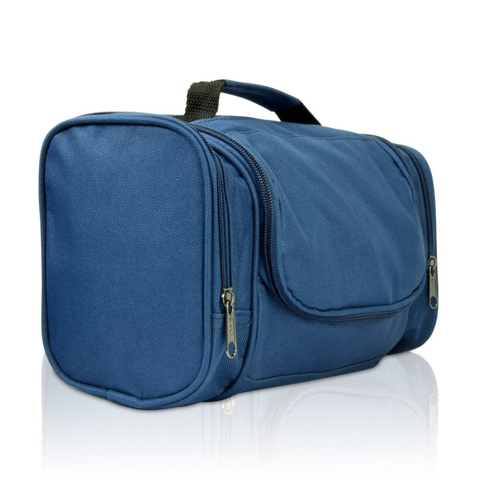DALIX Hanging Travel Toiletry Kit Accessories Bag (8 Colors) Business DALIX Navy Blue 