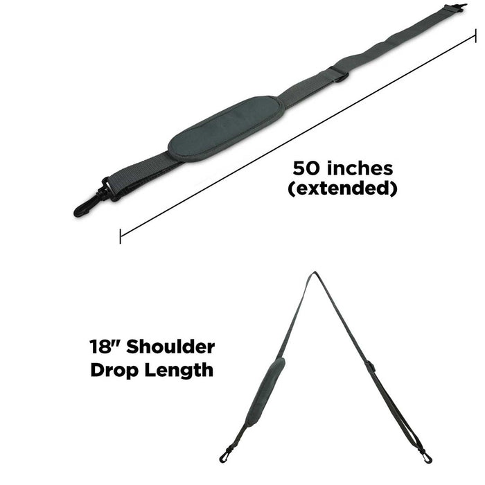 DALIX Premium Replacement Strap with Shoulder Pad for Laptop Travel Duffel Bags