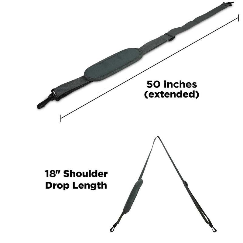 DALIX Premium Replacement Strap with Shoulder Pad for Laptop Travel Duffel Bags