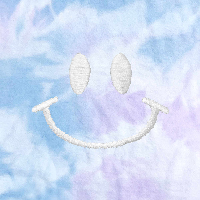 Dalix Tie Dye Smile Face Tee
