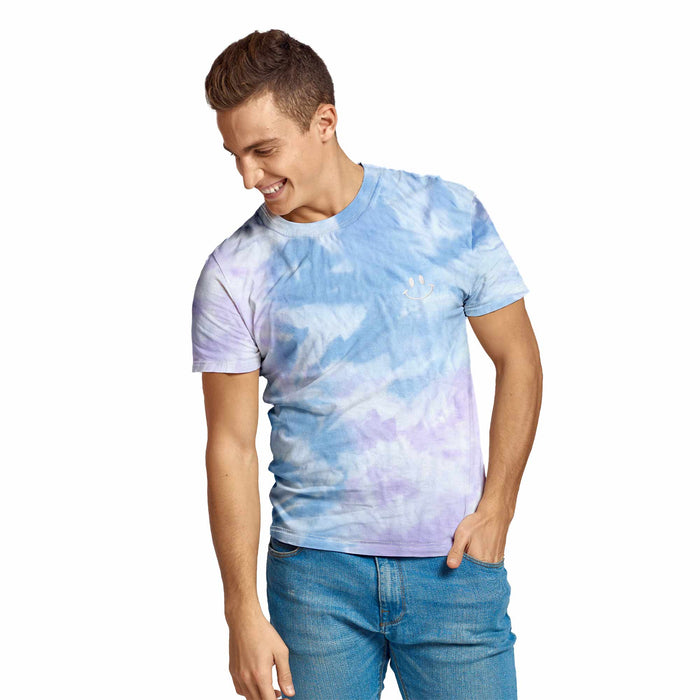 Dalix Tie Dye Smile Face Tee