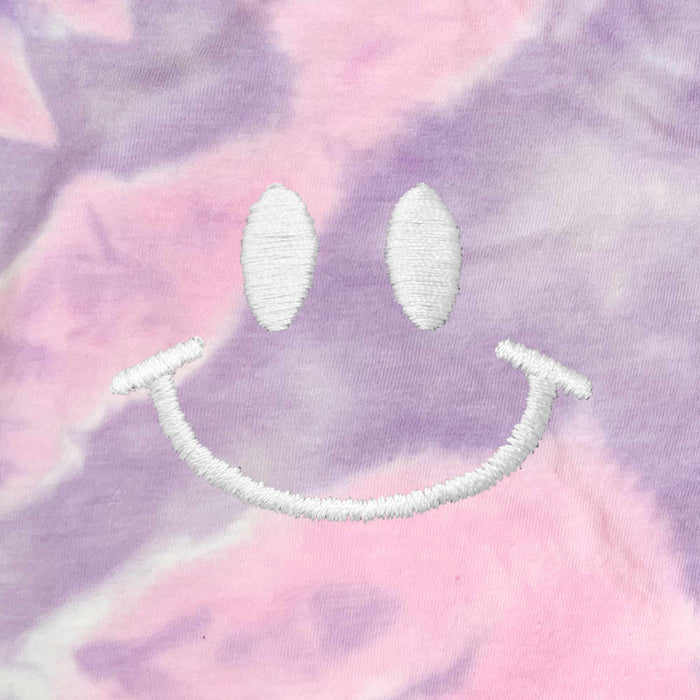 Dalix Tie Dye Smile Face Tee