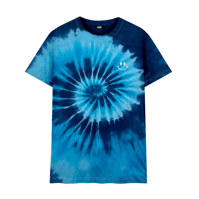 Dalix Tie Dye Smile Face Tee